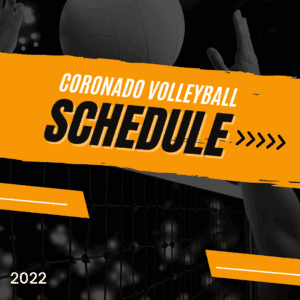 *Updated:  Coronado Volleyball Schedule