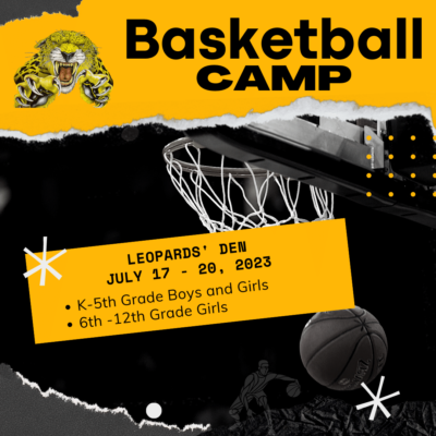 Basketball Camp (July 17 – 20, 2023)